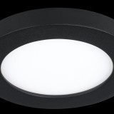 EGLO 900934 | Fueva-Flex Eglo zabudovateľné LED panel kruhový Ø117mm 1x LED 700lm 4000K čierna, opál