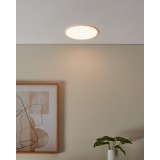 EGLO 900965 | Rapita Eglo zabudovateľné LED panel kruhový Ø215mm 1x LED 2250lm 3000K IP65/20 biela, opál