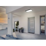 EGLO 99533 | Casazza Eglo stenové, stropné svietidlo obdĺžnik 1x LED 1900lm 3000K IP44 čierna, biela