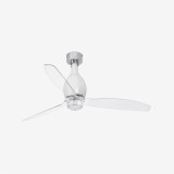 FARO 32020-9 | Minieter-Fan Faro svietidlo s ventilátorom stropné 1x LED 709lm 3000K jasná biela, opál