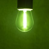 KANLUX 26048 | E27 0,9W Kanlux Edison ST45 LED svetelný zdroj filament - GREEN - ST45 LED 0,9W E27-GR - 75lm 220° IK04