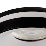KANLUX 35289 | Eliceo Kanlux zabudovateľné svietidlo - ELICEO DSO B - kruhový bez objímky Ø96mm 1x MR16 / GU5.3 / GU10 čierna, biela