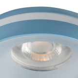 KANLUX 35298 | Eliceo Kanlux zabudovateľné svietidlo - ELICEO DSO BL - kruhový bez objímky Ø96mm 1x MR16 / GU5.3 / GU10 modrá, biela