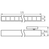 KANLUX 37110 | Hierro Kanlux prvok systému svietidlo - HR-MM-WW-W-RM - tehla UGR <17 1x LED 2850lm 3000K biela