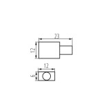 KANLUX 37238 | Kanlux ukončovací prvok doplnok - NEON END CAP HOLE - 5 dielna súprava IP65 biela