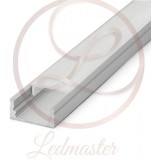 LEDMASTER 1272 | Ledmaster hliníkový led profil doplnok - LP101-1m - chrom, matné