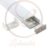 LEDMASTER 2024 | Ledmaster hliníkový led profil doplnok - LP103 - chrom, matné