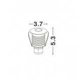 NOVA LUCE 8038401 | Bang-NL Nova Luce zabudovateľné svietidlo kruhový UGR <21 Ø37mm 1x LED 60lm 3000K IP67 biela