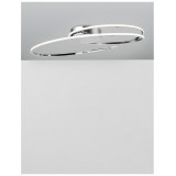 NOVA LUCE 8101203 | Viareggio Nova Luce stropné svietidlo oválny 1x LED 1950lm 3000K chróm, biela