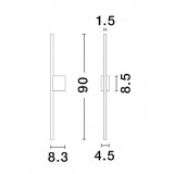 NOVA LUCE 9081100 | Aden Nova Luce rameno stenové svietidlo 1x LED 372lm 3000K IP44 matná čierna