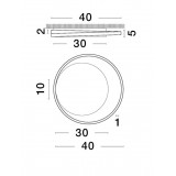 NOVA LUCE 9081207 | Odrey Nova Luce stropné svietidlo kruhový 1x LED 1540lm 3000K matný biely, opál