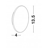 NOVA LUCE 9130506 | Astrid-NL Nova Luce stenové svietidlo kruhový podsvietenie 1x LED 487lm 3000K matný biely