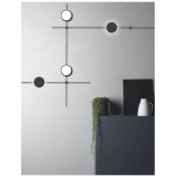 NOVA LUCE 9180120 | Magnetic-Decorative-Wall Nova Luce prvok systému - sprievodná koľajnica doplnok magnet matná čierna