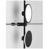 NOVA LUCE 9180120 | Magnetic-Decorative-Wall Nova Luce prvok systému - sprievodná koľajnica doplnok magnet matná čierna