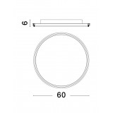 NOVA LUCE 9212915 | Willow-NL Nova Luce stropné svietidlo kruhový 1x LED 6339lm 3000K matná čierna, opál