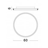 NOVA LUCE 9212916 | Willow-NL Nova Luce stropné svietidlo kruhový 1x LED 6339lm 3000K matný biely, opál