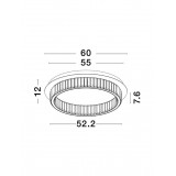 NOVA LUCE 9333072 | Aurelia-NL Nova Luce stropné svietidlo - TRIAC kruhový regulovateľná intenzita svetla 1x LED 2505lm 3500K chróm, krištáľ