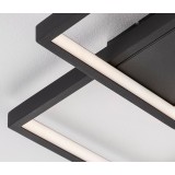 NOVA LUCE 9364037 | Porto-NL Nova Luce stropné svietidlo štvoruholník 1x LED 1342lm 3000K matná čierna, biela