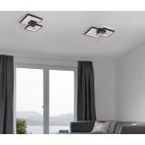 NOVA LUCE 9364037 | Porto-NL Nova Luce stropné svietidlo štvoruholník 1x LED 1342lm 3000K matná čierna, biela