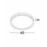 NOVA LUCE 9695236 | Cantria Nova Luce stropné svietidlo kruhový 1x LED 1916lm 3000K čierna, mosadz, opál