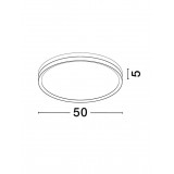 NOVA LUCE 9695237 | Cantria Nova Luce stropné svietidlo kruhový 1x LED 2198lm 3000K čierna, mosadz, opál