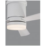 NOVA LUCE 9953015 | Silky Nova Luce svietidlo s ventilátorom stropné diaľkový ovládač 1x LED 650lm 3000K biela