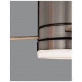 NOVA LUCE 9953016 | Satin Nova Luce svietidlo s ventilátorom stropné diaľkový ovládač 1x LED 650lm 3000K nikel, natur, biela