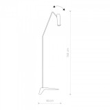 NOWODVORSKI 6493 | Eye-White Nowodvorski stojaté svietidlo 160cm nožný vypínač otočné prvky 1x GU10 biela