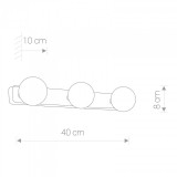 NOWODVORSKI 6951 | BrazosN Nowodvorski stenové svietidlo 3x G9 IP44 chróm, opál