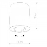 NOWODVORSKI 8902 | Set Nowodvorski stropné svietidlo otáčateľný svetelný zdroj 1x GU10 čierna, strieborný