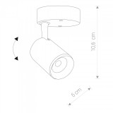 NOWODVORSKI 8994 | Iris-NW Nowodvorski spot svietidlo otočné prvky 1x LED 530lm 3000K čierna