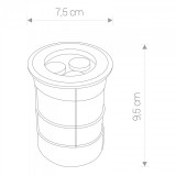 NOWODVORSKI 9104 | Picco-LED Nowodvorski zabudovateľné svietidlo kruhový Ø75mm 1x LED 200lm 3000K IP67 strieborný