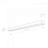 NOWODVORSKI 9502 | Kagera Nowodvorski stenové svietidlo 1x LED 1380lm 4000K IP44 chróm, opál