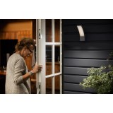 PHILIPS 8719514417694 | Splay Philips stenové svietidlo 1x LED 1200lm 4000K IP44 antracit, biela