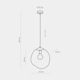 TK LIGHTING 4261 | Sol Tk Lighting visiace svietidlo vedenie je možné zkrátiť 1x E27 jantárové, zlatý, čierna