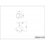 TRIO R80041078 | Antony Trio spot svietidlo 1x GU10 280lm 3000K chróm, betón