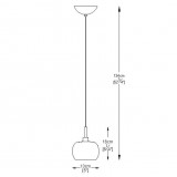 ZUMA LINE P0076-01A | Crystal-ZL Zuma Line visiace svietidlo kruhový 1x G9 chróm, dym, priesvitné