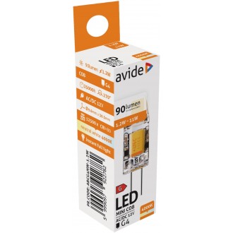 AVIDE ABCG4NW-1.2W | G4 1,2W Avide LED svetelný zdroj svietidlo 100lm 4000K 300°