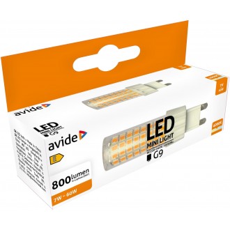 AVIDE ABG9NW-7W-B | G9 7W Avide LED svetelný zdroj svietidlo 660lm 4000K 220°