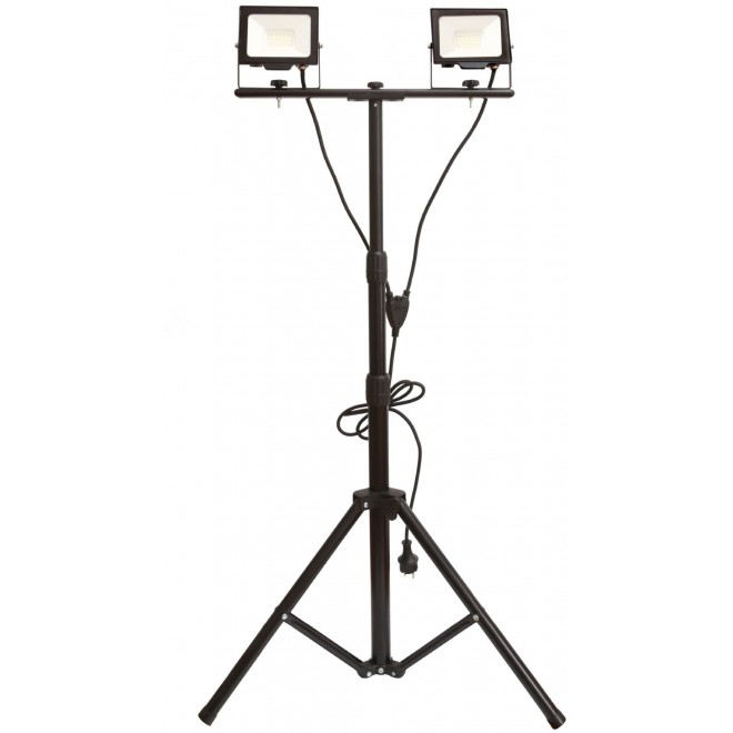 AVIDE ABLRFLNW-20W-TRIPOD-D | AV-Flood-Slim Avide prenosné svetlomet/reflektory svietidlo - tripod vybavené vedením a zástrčkou 1x LED 4000lm 4000K IP65