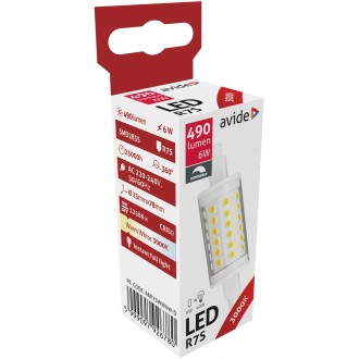 AVIDE ABR7SWW6W-D | R7s 6W Avide LED svetelný zdroj svietidlo 490lm 3000K 360°