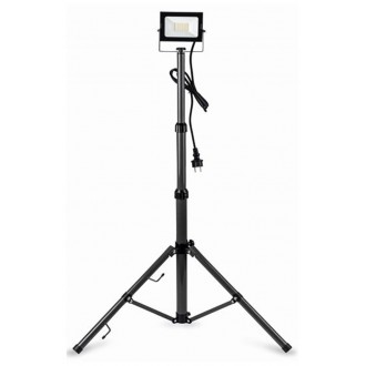 AVIDE ABSSFLNW-20W-TRIPOD-S | AV-Flood-Slim Avide prenosné svetlomet/reflektory svietidlo - tripod vybavené vedením a zástrčkou 1x LED 2000lm 4000K IP65 čierna