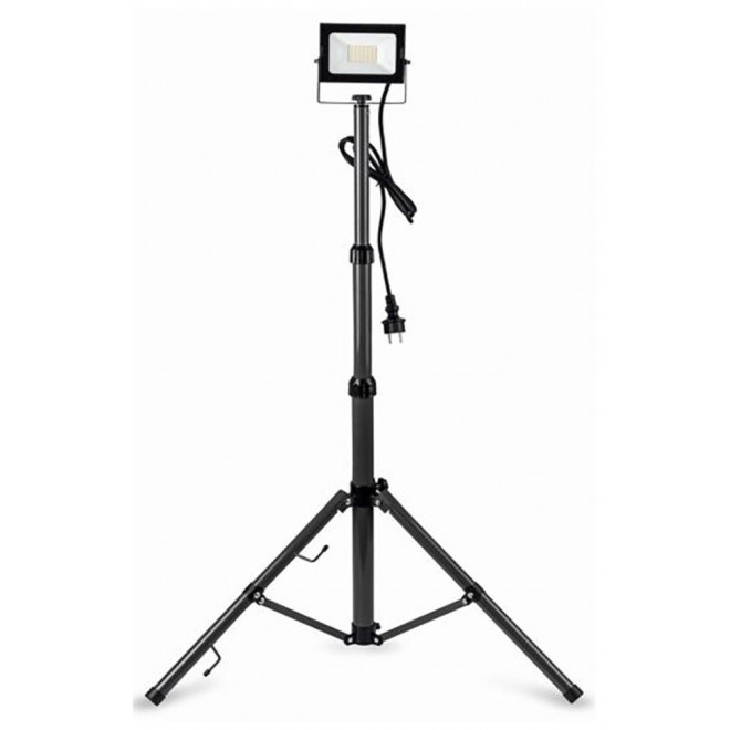 AVIDE ABSSFLNW-20W-TRIPOD-S | AV-Flood-Slim Avide prenosné svetlomet/reflektory svietidlo - tripod vybavené vedením a zástrčkou 1x LED 2000lm 4000K IP65 čierna