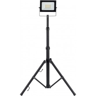 AVIDE ABSSFLNW-30W-TRIPOD-S | AV-Flood-Slim Avide prenosné svetlomet/reflektory svietidlo - tripod vybavené vedením a zástrčkou 1x LED 3000lm 4000K IP65 čierna