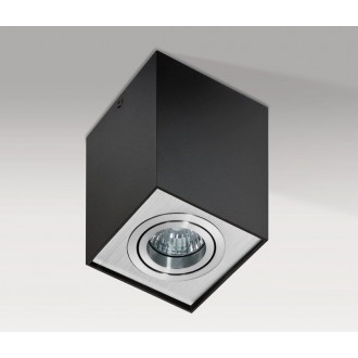 AZZARDO 0930 | Eloy Azzardo stropné svietidlo obdĺžnik otáčateľný svetelný zdroj 1x GU10 čierna, hliník