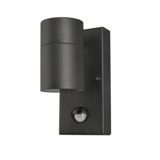 AZZARDO 4454 | Ulf Azzardo rameno stenové svietidlo pohybový senzor, svetelný senzor - súmrakový spínač otočné prvky 1x GU10 IP44 čierna