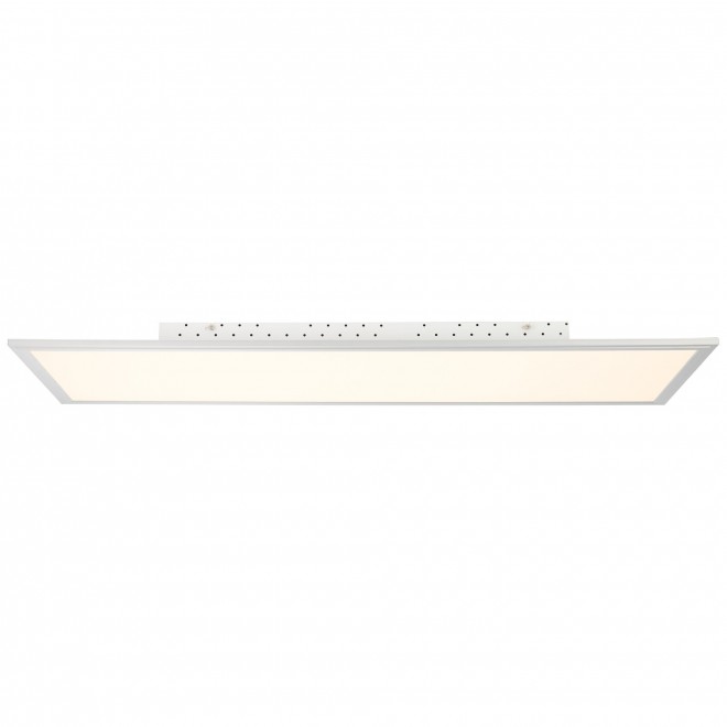 BRILLIANT G94397/05 | FlatB Brilliant stropné svietidlo diaľkový ovládač regulovateľná intenzita svetla 1x LED 5000lm 2700 <-> 6200K hliník, biela