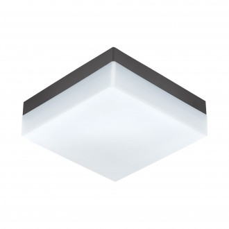 EGLO 94872 | Sonella Eglo stenové, stropné svietidlo tehla 1x LED 820lm 3000K IP44 antracit, biela
