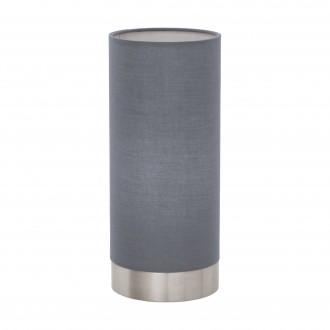 EGLO 95119 | Eglo-Pasteri-G Eglo stolové svietidlo 25,5cm dotykový vypínač 1x E27 matná šedá, biela, matný nikel