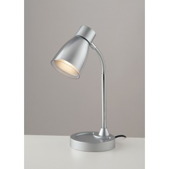 FANEUROPE LDT055ARK-SILVER | Arkimede Faneurope stolové svietidlo Luce Ambiente Design 36cm prepínač flexibilné 1x E14 nikel, strieborný